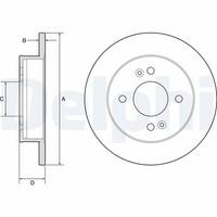 2X Bremsscheibe Delphi BG4917C FüR Hyundai Ia AC3 Ba AI3 I10 3 2 Lpg Mpi Gdi