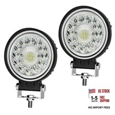 Round Off Road Fog Lights - 4" 42W LED Led Light Pods 12V/24V Work Light