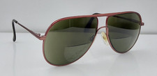 Vintage Charmant 4100 Burgundy Pilot Metal Sunglasses Japan FRAMES ONLY