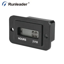 AC 86V to 230V Digital Hour Counter Hour Meter Data Storage For Lawn Mower Boat