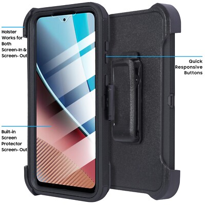 Étui Ceinture Motorola - Porte Téléphone + Cartes - Horizontal Étanche Pour Moto G/E Series