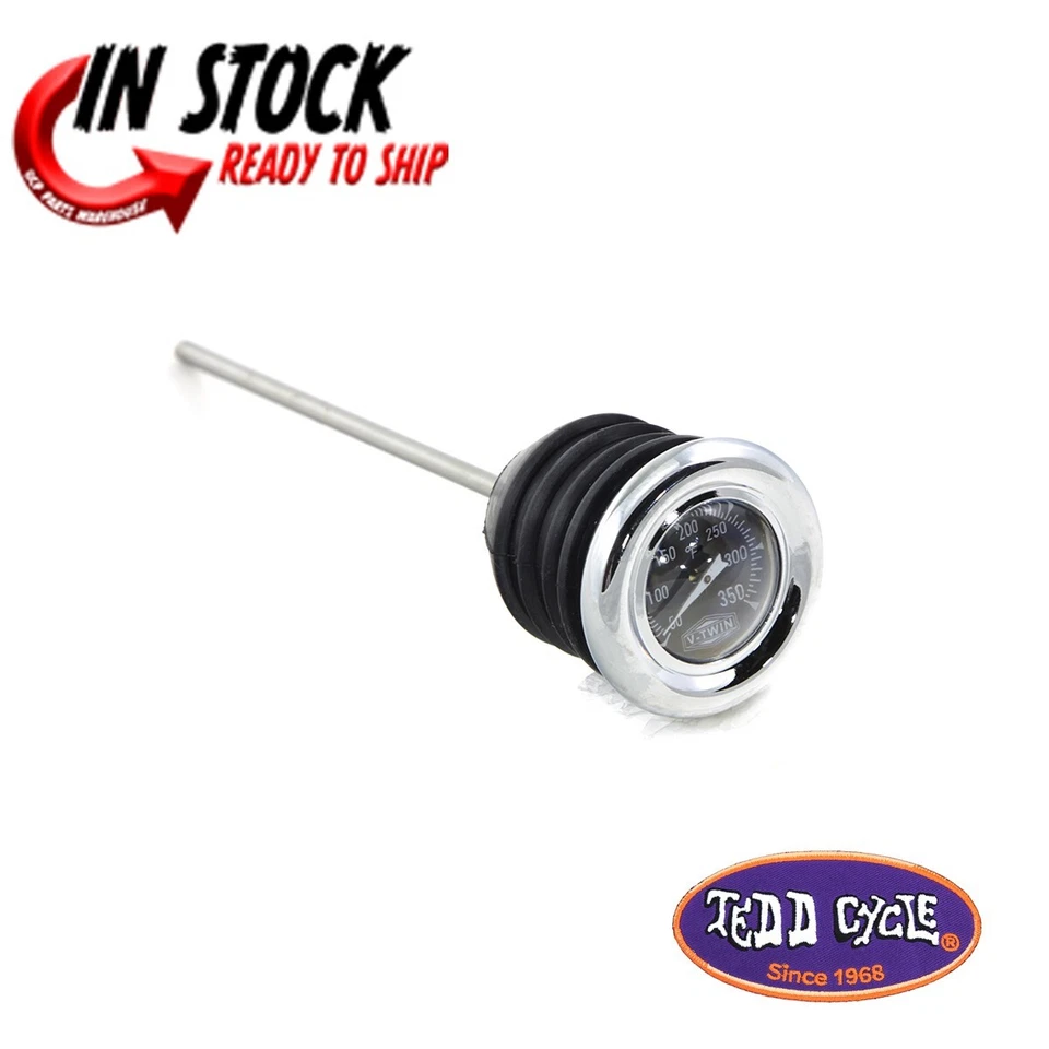 Oil Temperature Dipstick for Harley Davidson Cross Bones Fatboy by V-Twin - Image 2 of 4