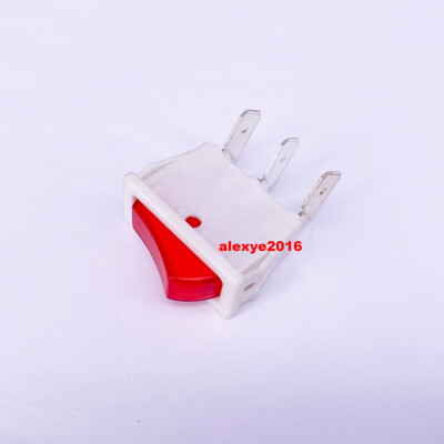 Lateral Bent 3 Pins ON-OFF 2 Positions BAOKEZHEN SC791 Switch Red Button