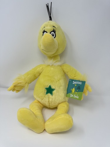 Kohl's Cares Dr. Seuss The Sneetches Plüschvogel grüner Stern Bauch 16 Zoll mit Etikett