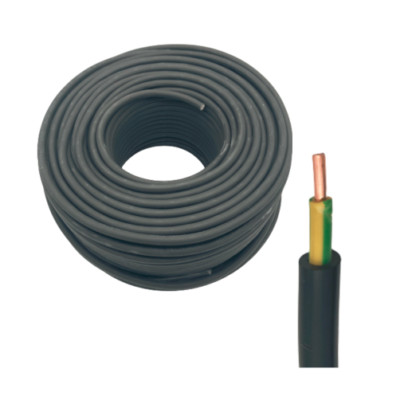 Erdungskabel NYY-J 1x6 mm² Erdkabel Blitzschutz schwarz grün gelb  1-100m