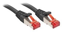 Lindy 47776 Cat6 S/Ftp Kabel, Schwarz, 0.50M Patchkabel