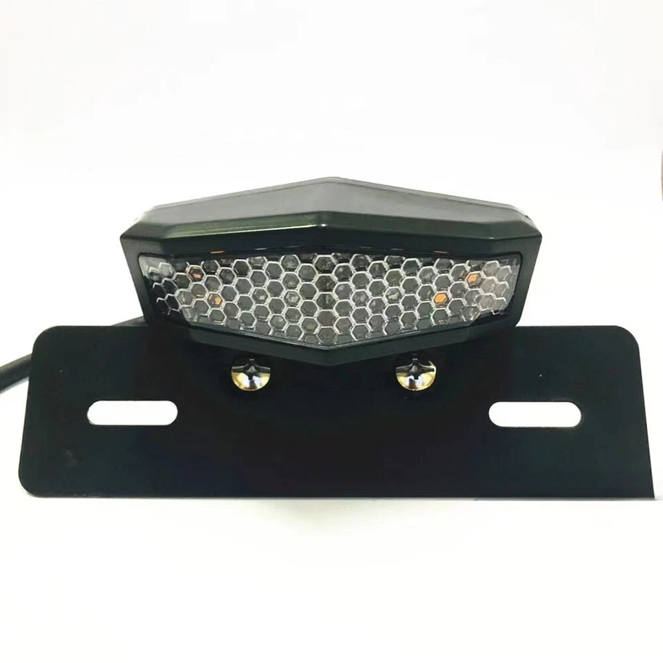 Señales de giro LED para motocicleta luz trasera guardabarros corredor freno matrícula duradera Foto 3 de 4