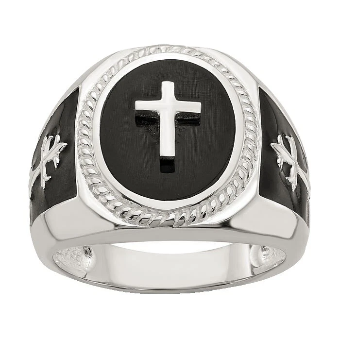 Anillos de ágata negra para hombres