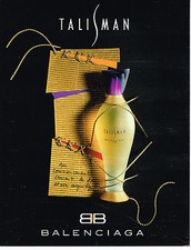 PUBLICITE ADVERTISING 074  1994  BALENCIAGA  parfum  TALISMAN