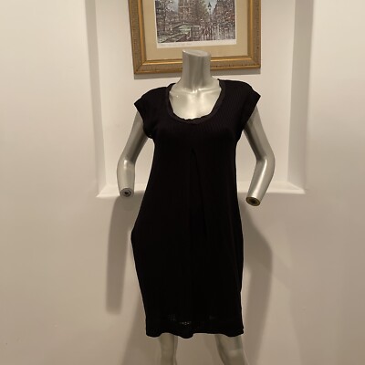 MAX & CO  KNIT BLACK DRESS SIZE L
