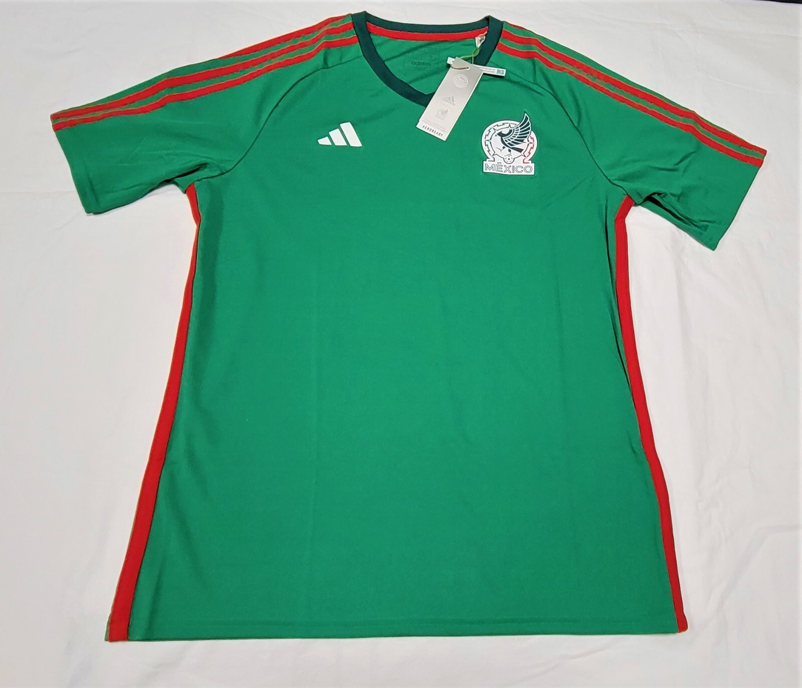 ADIDAS MENS MEXICO HOME FAN JERSEY WORLD CUP 2022 HE8858-SZ MEDIUM