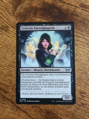 MTG MAGIC THE GATHERING DUSKMOURN Zynische Einzelgängerin U DSK0089 NM