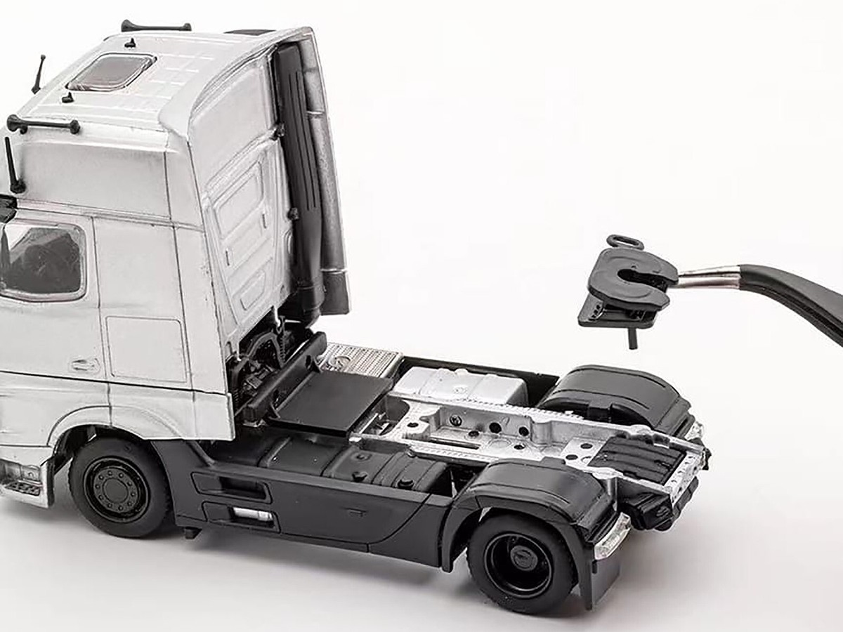 MERCEDES-BENZ ACTROS TRANSPORTER YELLOW 1/64 DIECAST MODEL BY GCD