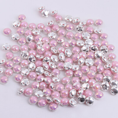 10 x 8 mm rosa perle ab nähen silber rücken perlen hochzeit kostüme handwerk applikation 