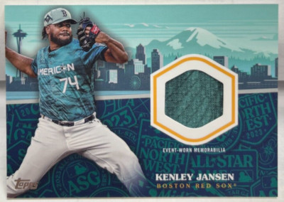Kenley Jansen 2023 Topps Update All-Star Stitches RELIC Event-Worn Trikot Mem