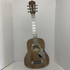Tripar International Decorative Acoustic Guitar Wall Art, Brown - Wood & Metal
