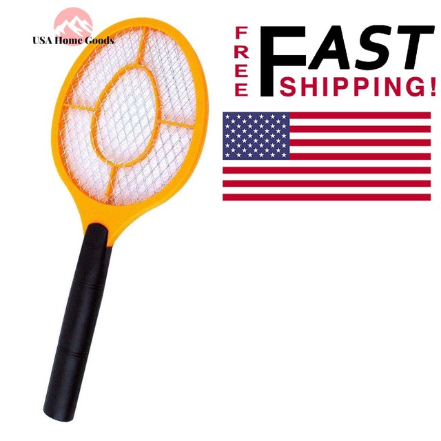 Handheld Electric Shocks Bug Zapper Battery Operated Indoor/Outdoor Fly
