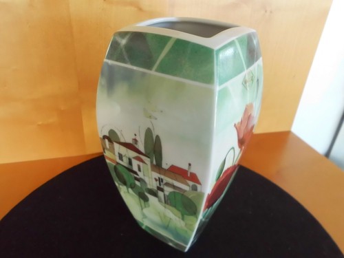 Vase eckig Mohn Heigl Idylie Kaiser 20 cm Höhe Neu - Bild 2 von 2