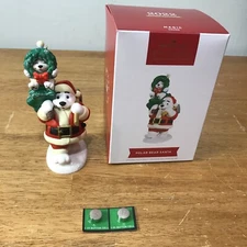 2022 Hallmark Polar Bear Santa KOC Member Exclusive Ornament Battery 