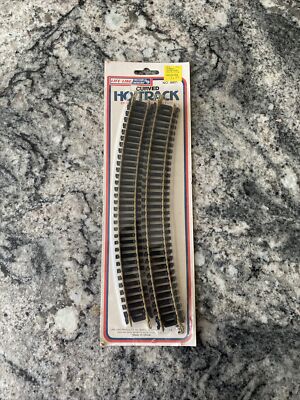 Life-Like HO Scale Package of 4 Code 100 Brass 18'' Radius Curve Track #8601 BNOS