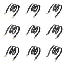 Black Real Leather Crossbody Shoulder Replacement Adjustable Bag Strap 130cm