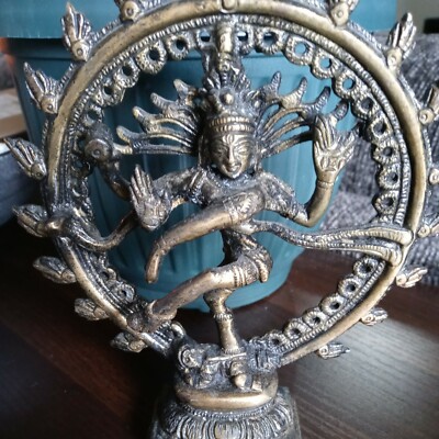 Vintage  Brass Dancing Shiva of Lord Nataraja - Shiva Statue approx 7 inch