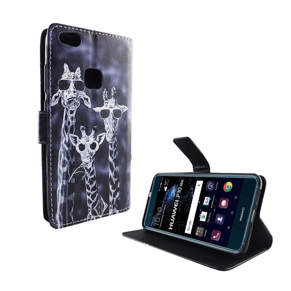 Custodia cellulare Protettiva per Huawei P10 Lite Cover Borsa Cassa Portafoglio - Immagine 3 di 4