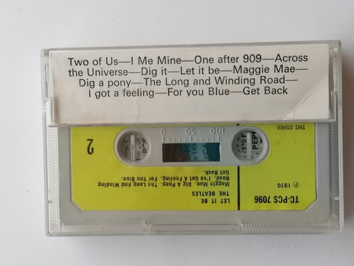 THE BEATLES LET IT BE ORIGINAL 1970 UK TAPE CASSETTE 1ST ISSUE - Picture 5 of 16