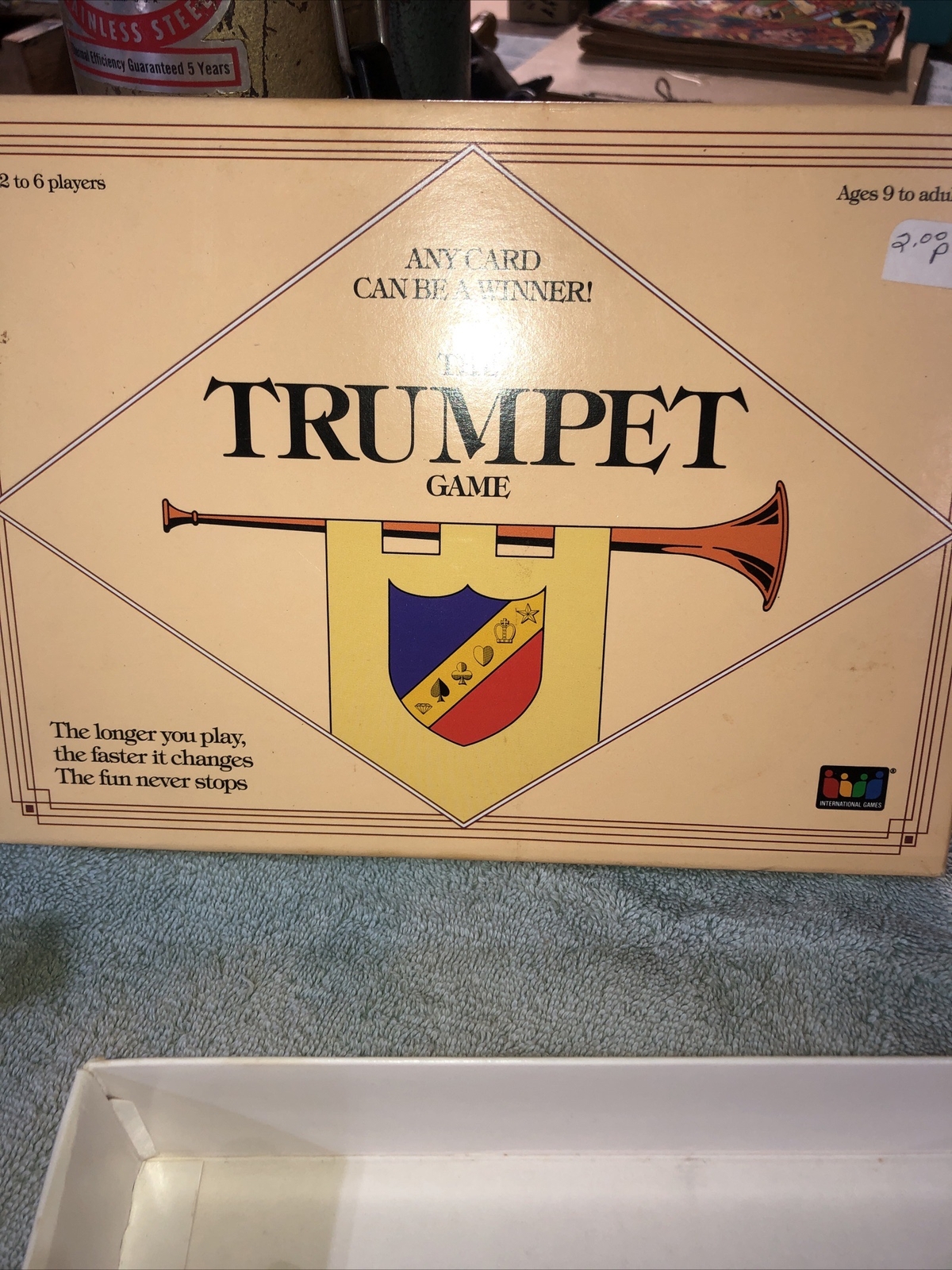 The Trumpet Game International Games 1990 Card Board Strategy