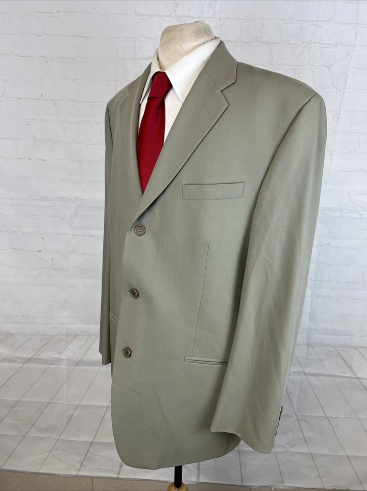 Blazer de lana beige vintage Polo University Club Ralph Lauren para hombre 42L $495 Foto 3 de 4