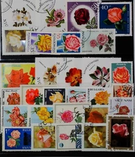 Flora Flowers Roses used stamps 20770