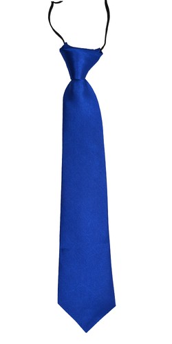 Boys Kid's Stylish Jacquard Woven Fastener Up Stretchy Pre-tied Neckties - Picture 10 of 15