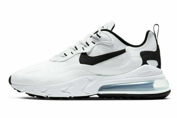 nike 270 react white silver