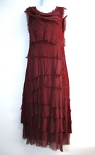 Ladies Lagenlook 30% Silk(ruffles) 70% Viscose(base) Dresses OneSize: Regular