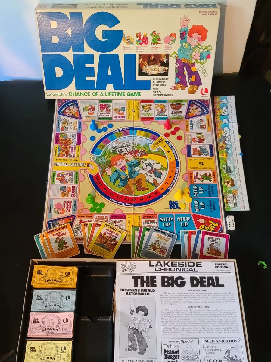 1977 Lakeside Games Big Deal Chance of a Lifetime Board Game Very Nice