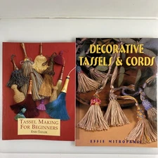 Tassel Making for Beginners by Enid Taylor & Decorative Tassels & Cords LOT of 2