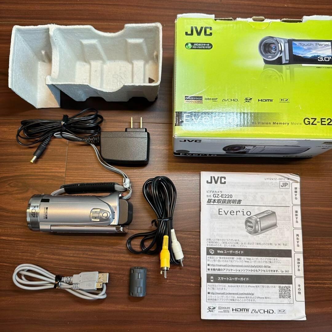 動作確認済み Victor JVC GZ-E220-S ビデオカメラ 0299 【公式通販】