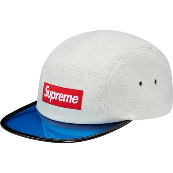 Casquette de camp pêcheur bleue suprême blanche