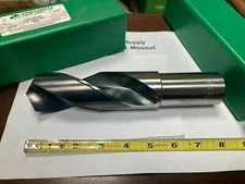 Precision Twist Drill 40644, 1-11/16", R40 HSS Stub Drill, Bright, USA Made