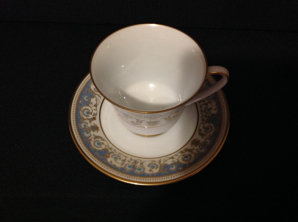 Noritake Polonaise 2045 One (1) Footed Tea Cup & Saucer Set Mult