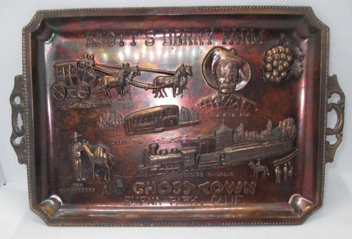 Vintage Knott's Berry Farm & Ghost Town Buena Park Cali Souvenir Serving Tray