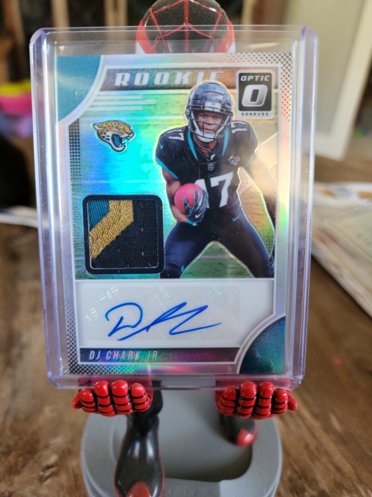 2018 Panini Donruss Optic DJ CHARK Rookie /35 3 Color Patch Auto #RPA-DC LIONS