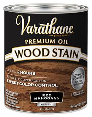 211724H Premium Wood Stain, Quart, Red Mahogany
