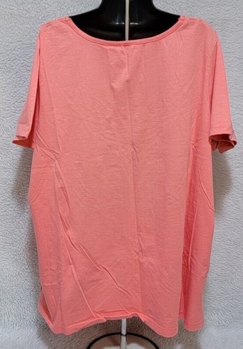 Woman Within Womens Shirt Top Blouse Size 1X Orange Floral - Picture 12 of 12