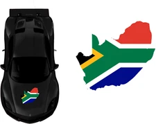 South Africa sticker flag coat of arms flag hood car flag 44x35cm MHF