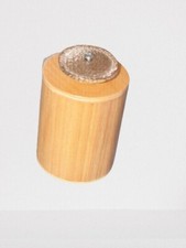 American Percussion's Wood Barrel Shaker with White Copper Jingles - Will Ship