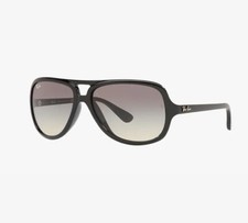 Ray Ban Men Sunglasses 0RB4162 BLACK Frame, DARK GREY Lense New In Case And Box