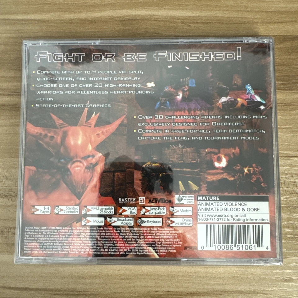 2000 Sega Dreamcast Quake 3 Arena Factory Sealed Brand New - Image 2 of 4