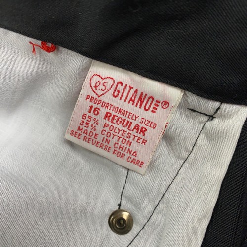 Vintage PS Gitano Jeans Womens Size 16 Black Tapered High-Rise Mom 80s NWT - Picture 9 of 15