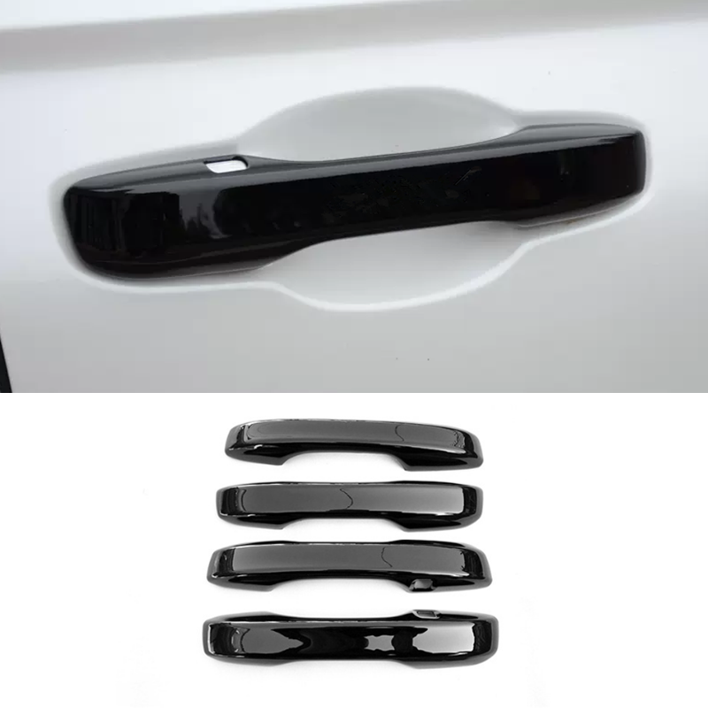Bright black Front Car Door Handles Cover Trim 4pcs For Honda Accord 2023 2024